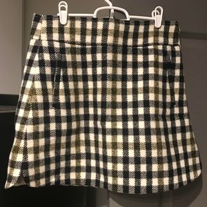 J.Crew Mini Skirt in Oxford Check - Size 10
